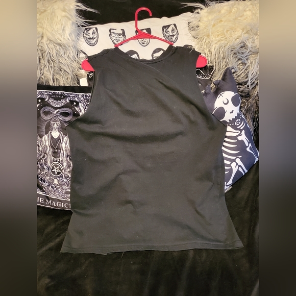 EUC Killstar cat diety tank muscle tee - Picture 3 of 4